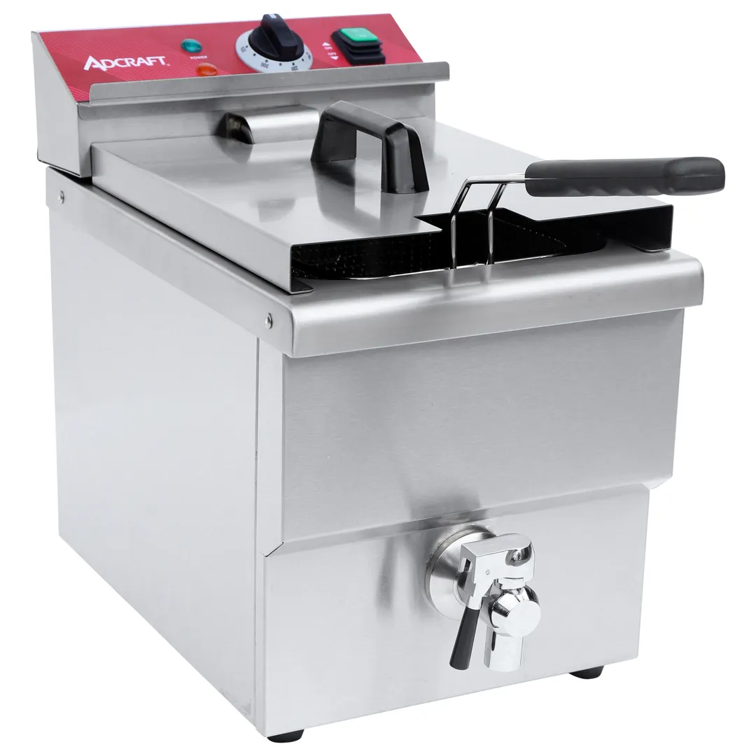 Adcraft DF12LS Adcraft Fryer, Electric, Countertop, 16 Lb Fat Capacity