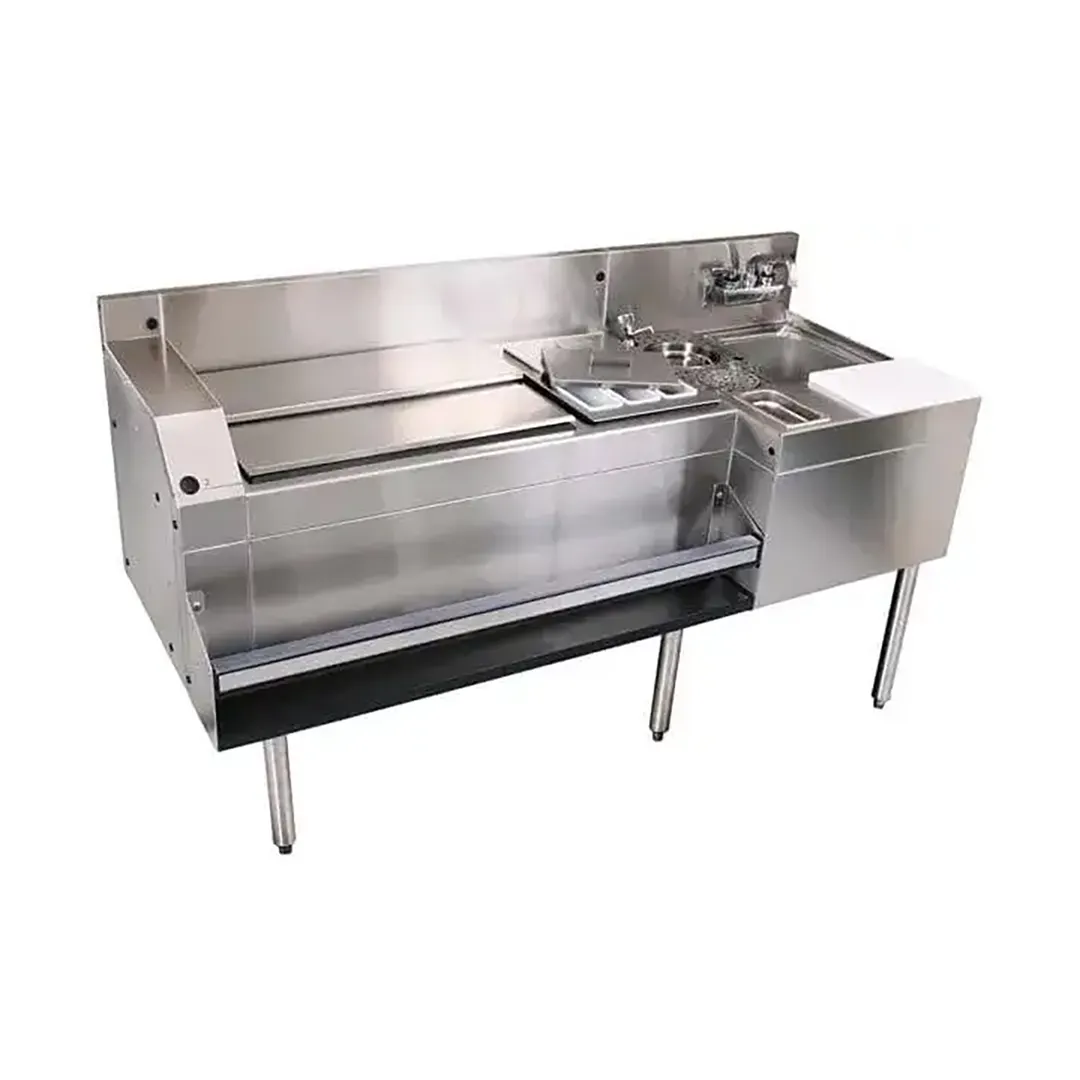 Glastender MXS60-CP10 60" Mixology Underbar Cocktail Station w/ 10 Circuit - Center