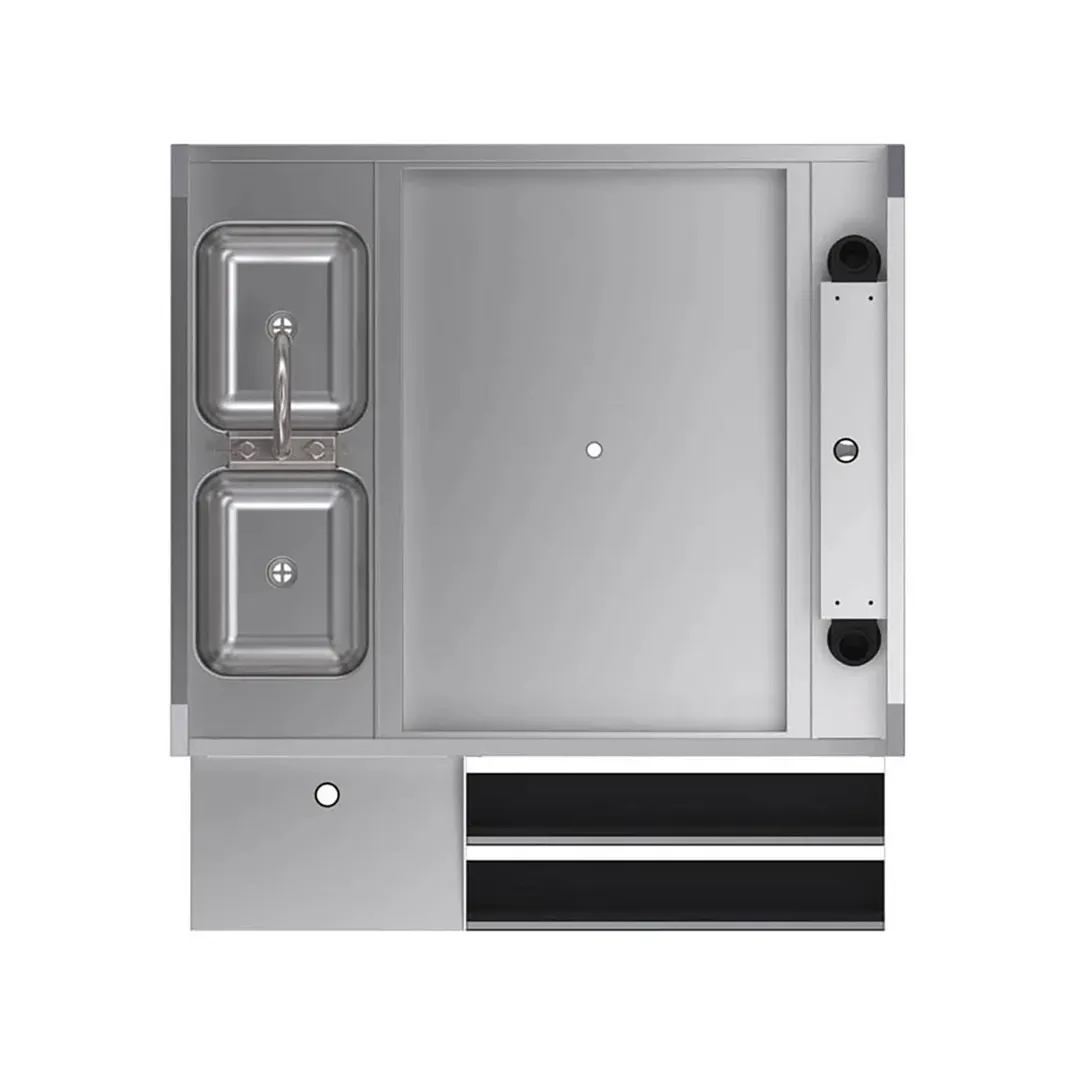 Krowne KRPT-42RP-10 42" Pass-Thru Combo Underbar Ice Bin/Cocktail Station w/ 10 Circuit - Right