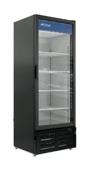 Pro-Kold VC 23 Merchandiser Refrigerator, Single Glass Door, Housing, LED Lighting, 2-Year Parts Warranty