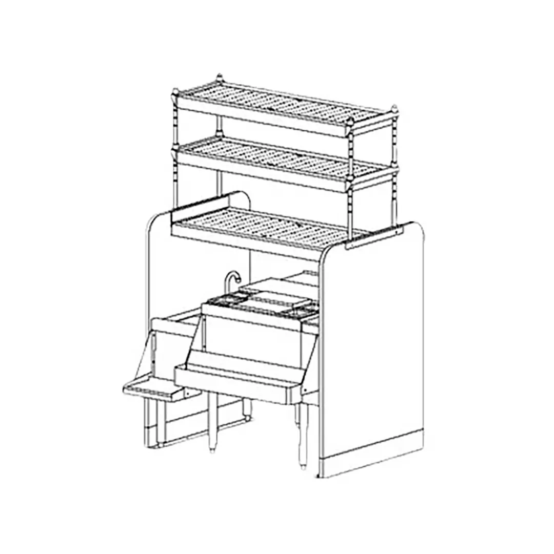 Perlick PTS42L-LF 42" Pass-Thru Combo Underbar Ice Bin/Cocktail Station w/ 8 Circuit - 95 lbs / Right