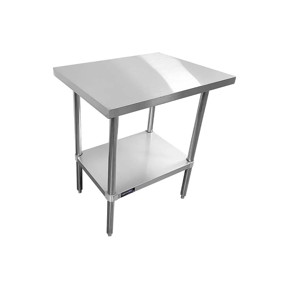 Sapphire Manufacturing SMTE-1424S 24" Open Base Work Table, Stainless Steel Base / Flat Top