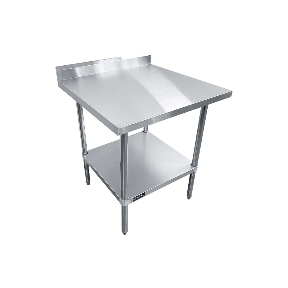 Sapphire Manufacturing SMTEB-2424G 24" Open Base Work Table, Galvanized Base / 5" Backsplash