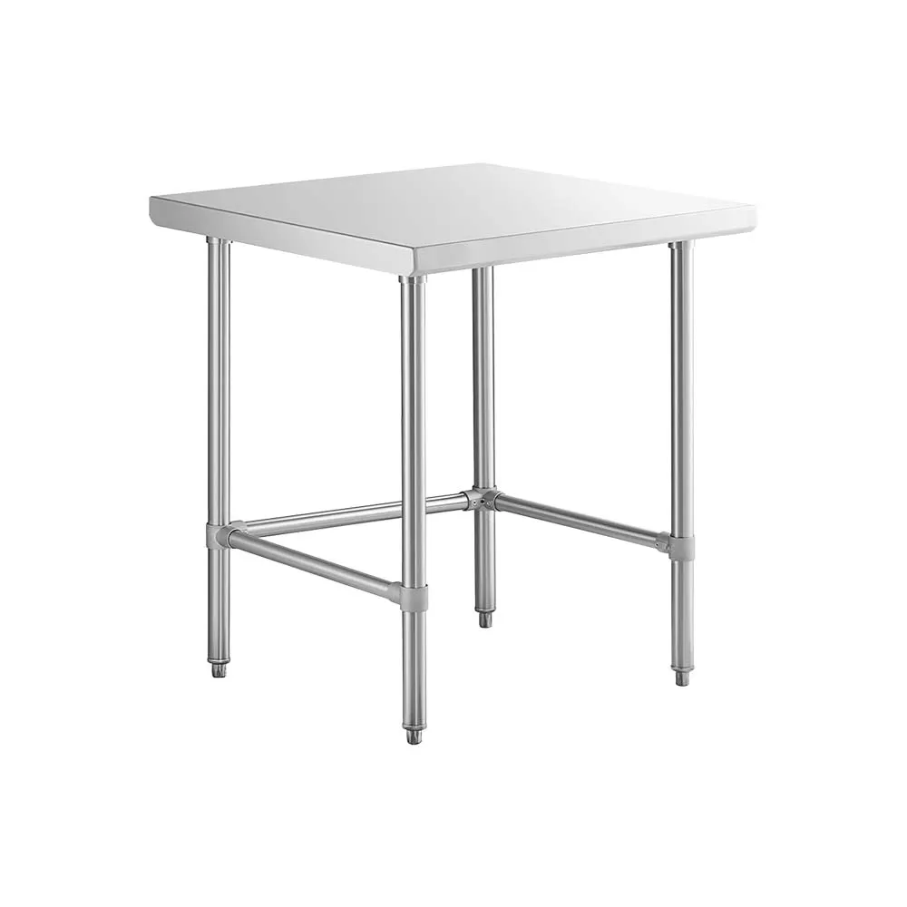 Sapphire Manufacturing SMTEO-1824S 24" Open Base Work Table, Stainless Steel Base / Flat Top