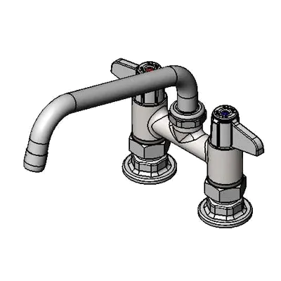 T&S Brass 5F-4DLX08 Equip Faucet, 4", Deck Mount, 8" Swivel Nozzle