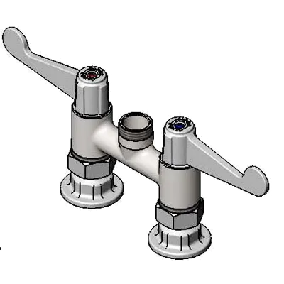 T&S Brass 5F-4DWX00 Equip Faucet, Swivel, 4", Deck Mount, Less Nozzle