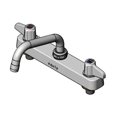 T&S Brass 5F-8CLX06 Equip Workboard Faucet, Swivel, 8", Deck Mount