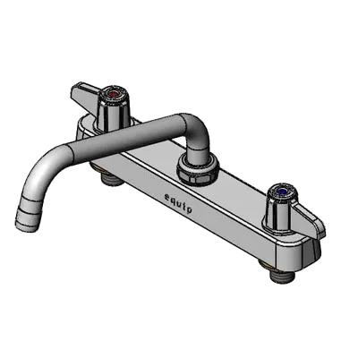 T&S Brass 5F-8CLX08 Equip Workboard Faucet, Swivel, 8", Deck Mount