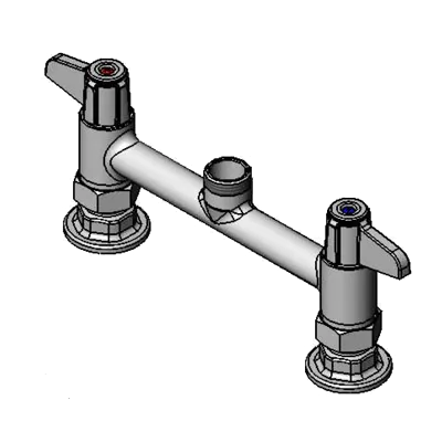 T&S Brass 5F-8DLS00 Equip Faucet, Swivel, 8", Deck Mount, Less Nozzle