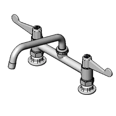 T&S Brass 5F-8DWX08 Equip Faucet, Swivel, 8", Deck Mount, Pedestal