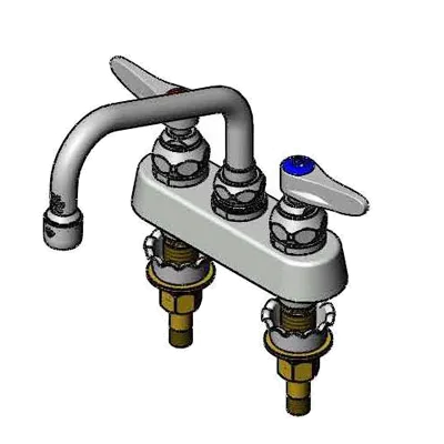 T&S Brass B-1110-XS Faucet Workboard, Deck Mounted, Bronze Body, Removable Seats