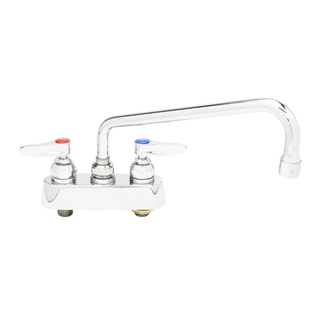 T&S Brass B-1112 Faucet, 10" Swing Nozzle, Deck Mounted