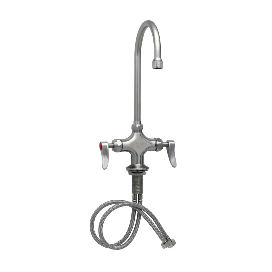 T&S Brass S-0300-CR Ultrarinse Single Hole Deck Mount Mixing Faucet