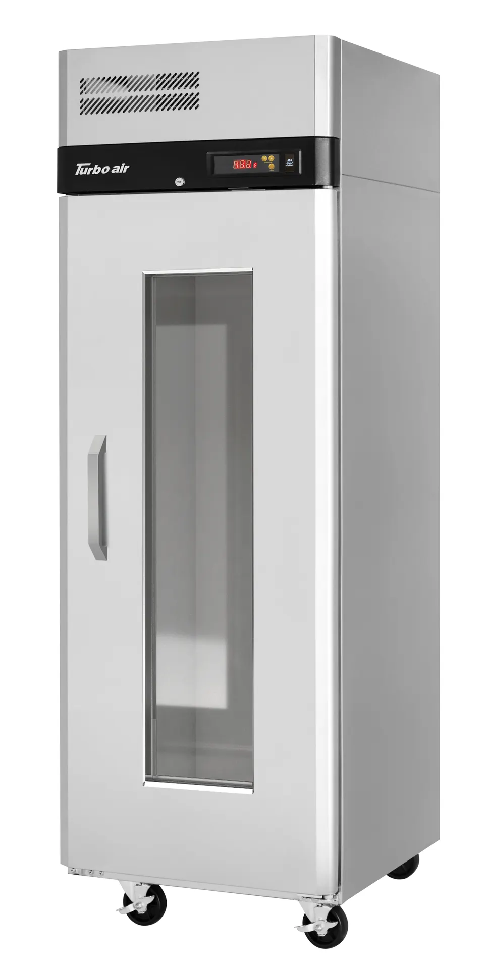 Turbo Air M3H24-1-G-PT 1-Section 2-Door Glass Heated Holding Cabinet, 28.75"W x 33.25"D, Stainless Steel