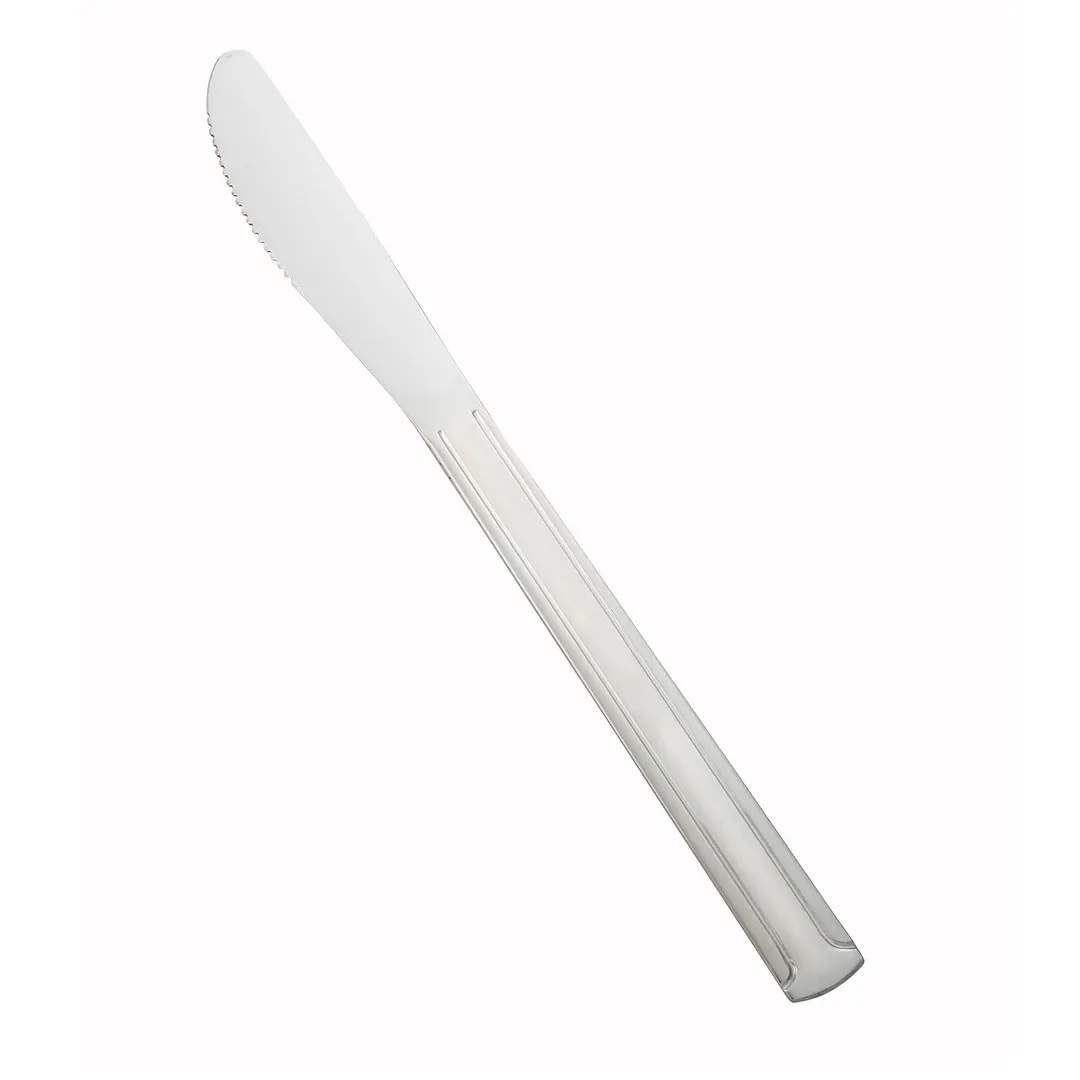 Winco 0001-08 Dominion Dinner Knife, 8" , 18/0 Stainless Steel, Vibro Finish - 1 Dozen