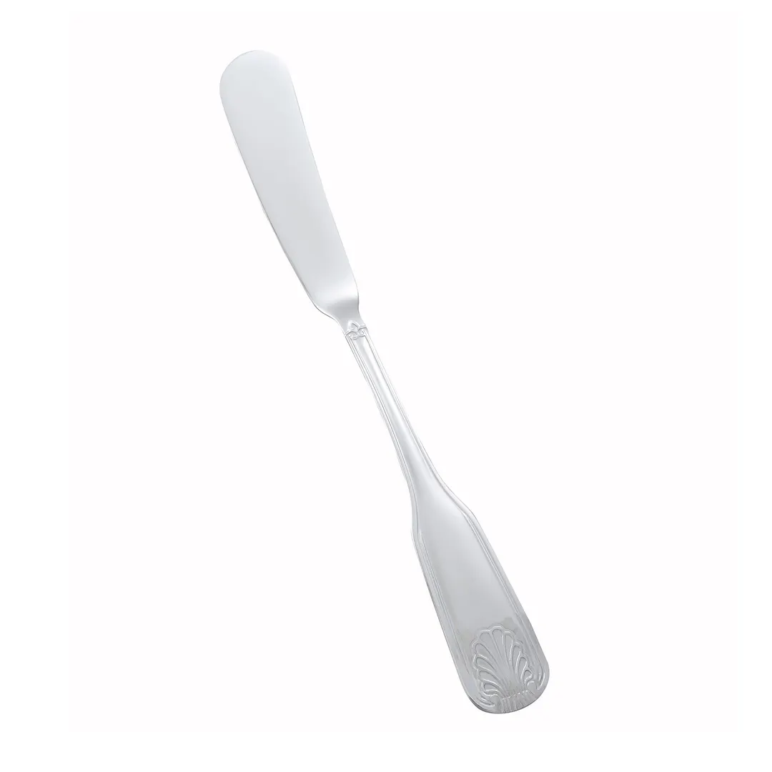 Winco 0006-12 Butter Spreader, 7-1/16" Heavy Mirror-Finish Toulouse 18/0 Stainless Steel - 1 Dozen