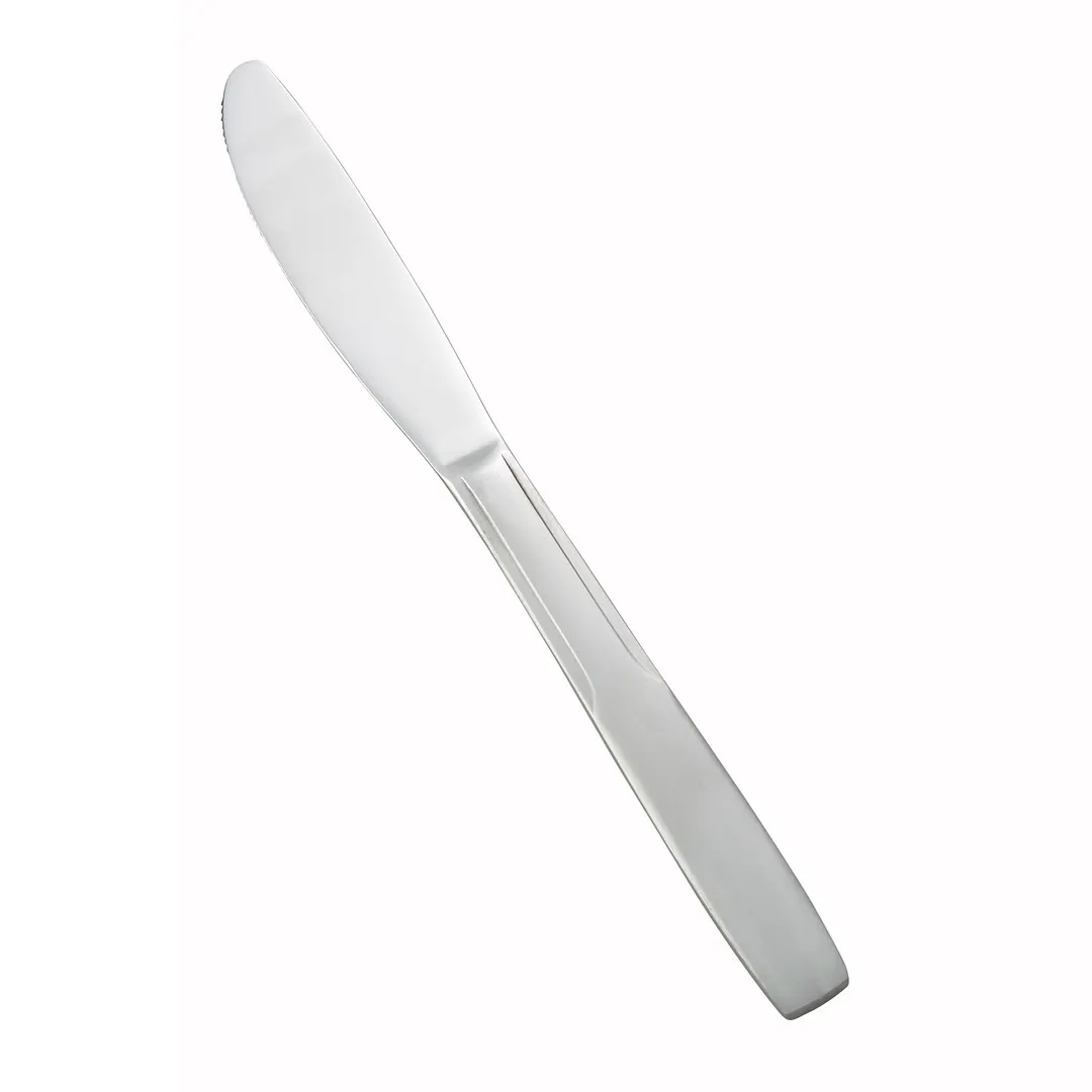 Winco 0008-08 Manhattan Dinner Knife, 8-1/8" 18/0 Stainless Steel, Satin Finish - 1 Dozen