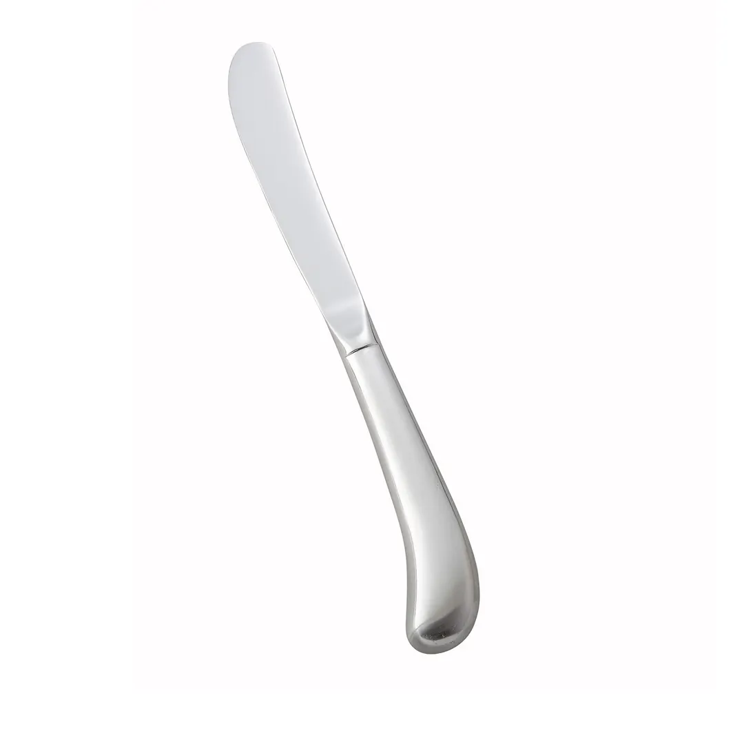Winco 0015-10 Lafayette Dinner Knife 9-1/4" 18/0 Stainless Steel Hollow Handle Satin Finish- 1 Dozen