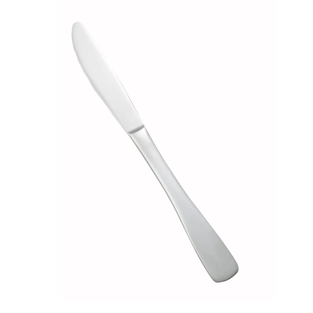 Winco 0016-08 Winston Dinner Knife 8-3/8" Heavy Weight, 18/0 Stainless Steel, Satin Finish - 1 Dozen
