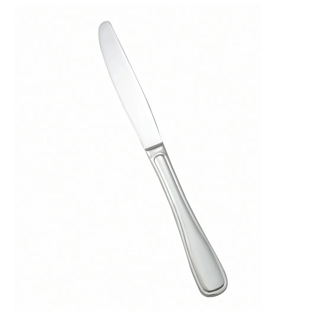 Winco 0033-08 Dinner Knife – 9-5/8" Heavy 18/8 Stainless Steel, Oxford Mirror Finish - 1 Dozen