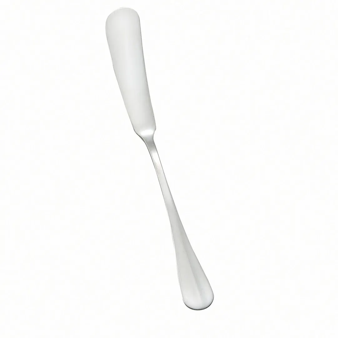 Winco 0034-12 Stanford Butter Spreader, 6-5/8" Heavy 18/8 Stainless Steel Mirror Finish - 1 Dozen