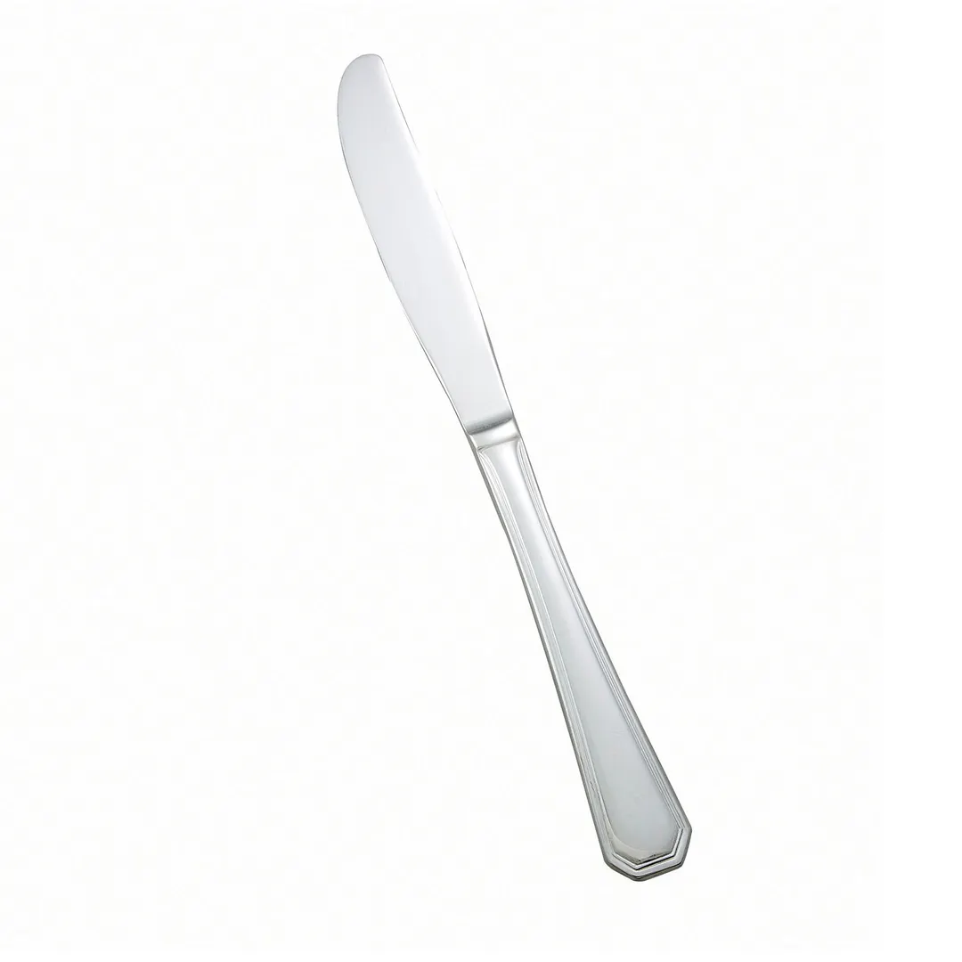 Winco 0035-08 - Victoria Dinner Knife, 9-1/4" Length, 18/8 Stainless Steel, Mirror Finish - 1 Dozen