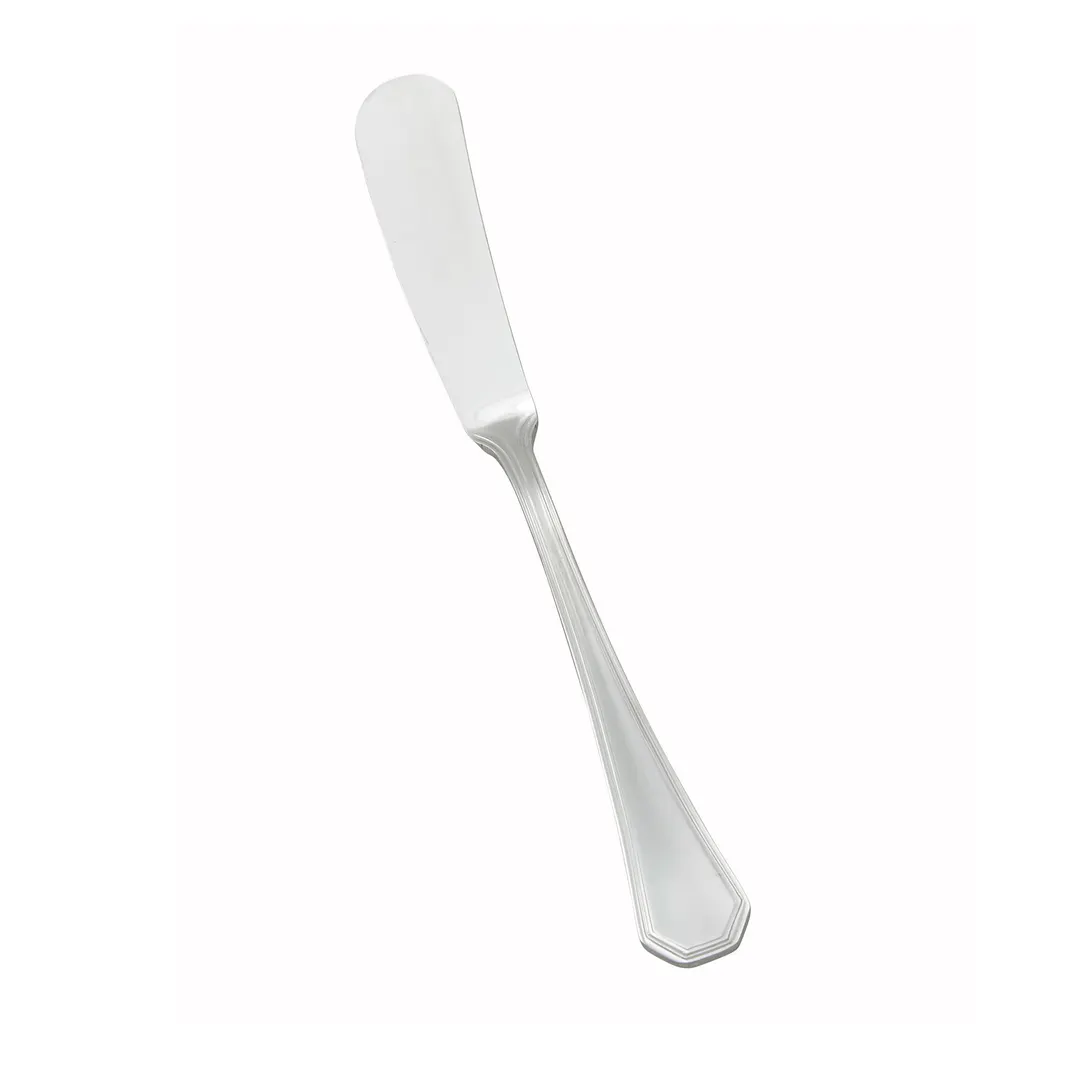 Winco 0035-12 Butter Spreader, 6-3/4" Victoria, Heavy 18/8 Stainless Steel, Mirror Finish - 1 Dozen