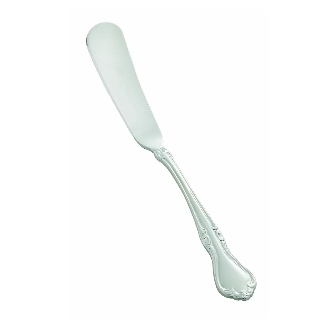Winco 0039-12 - 6-3/4" Chantelle Butter Spreader, Heavy Mirror Finish 18/8 Stainless Steel - 1 Dozen
