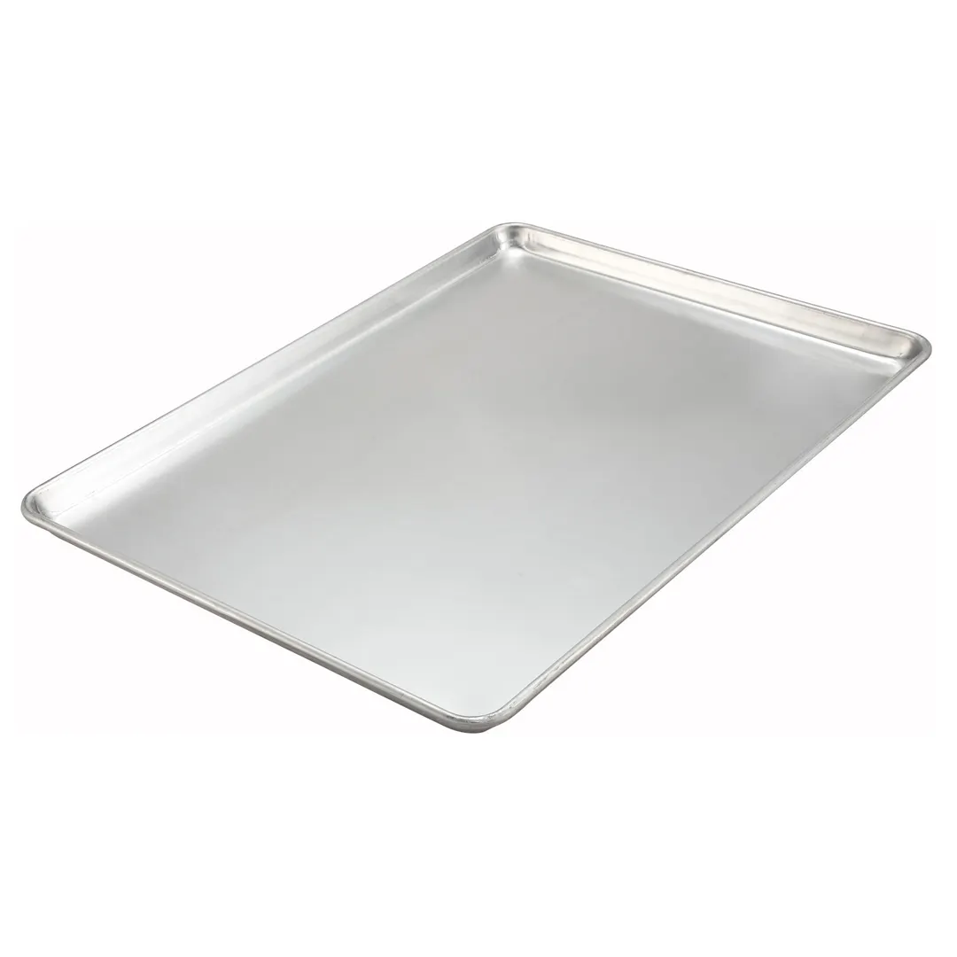 Winco ALXP-1310H 1/4 Size Sheet Pan, 10" X 13", Closed Bead, 18 Gauge, 3003 Aluminum 