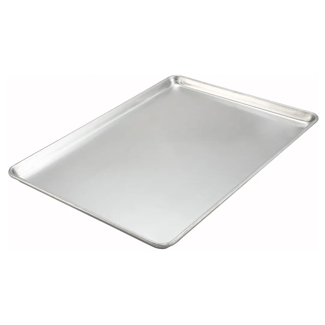 Winco ALXP-2216H 2/3 Size Sheet Pan, 16" X 22", Closed Bead, 18 Gauge, 3003 Aluminum 