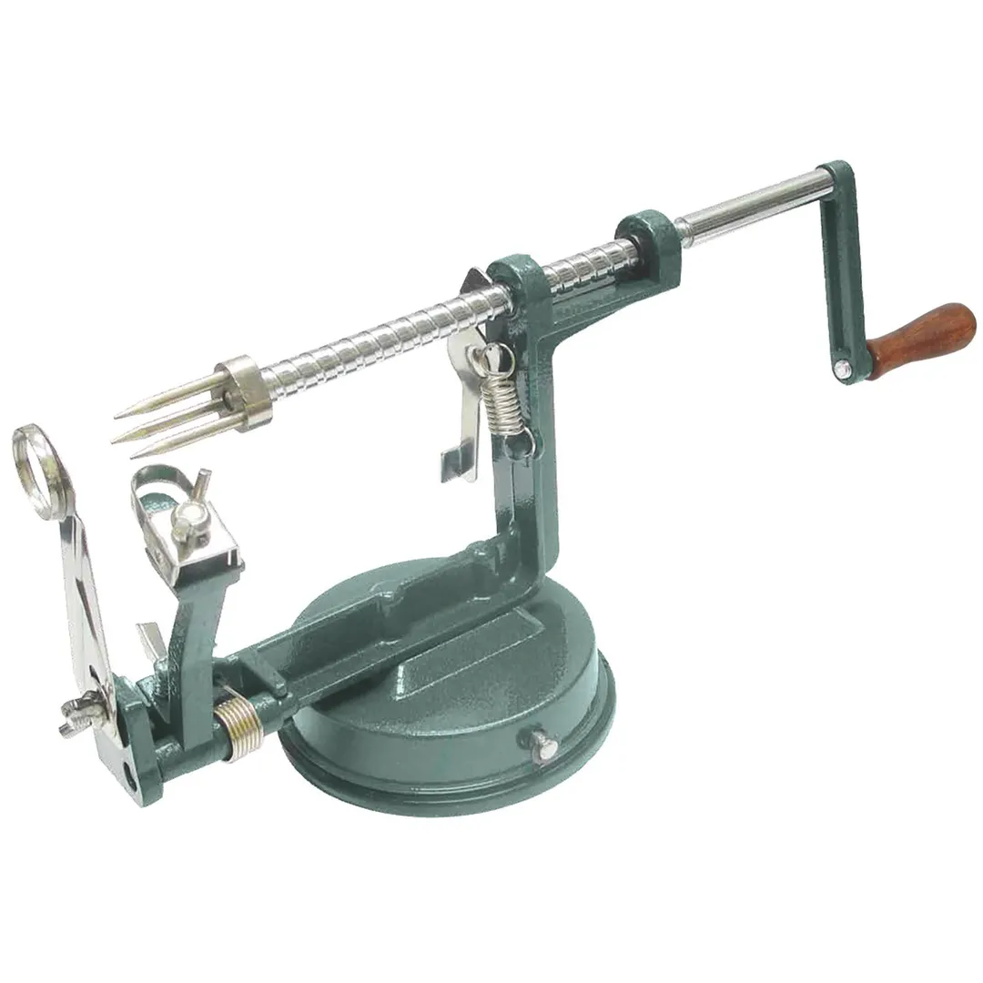 Winco AP-12 Manual Apple Peeler, 10" x 6" x 4.25" Cast Aluminum Body, Stainless Steel Blades