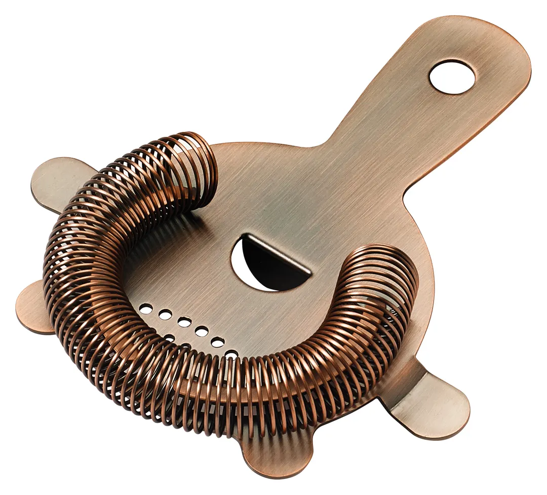 Winco BABS-6AC 4 Prong Bar Strainer, Antique Copper Finish