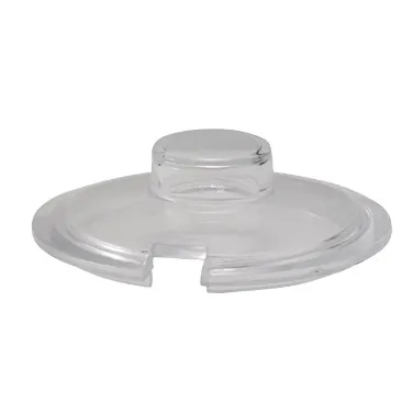 Winco CJ-PC Plastic Notched Cover for CJ-7P & CJ-7G, 3" Dia x 1" H, slotted, clear - 1 Dozen
