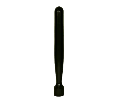 Winco CR-1240 3/4" Solid Plastic Bar Maid, Muddler - Black