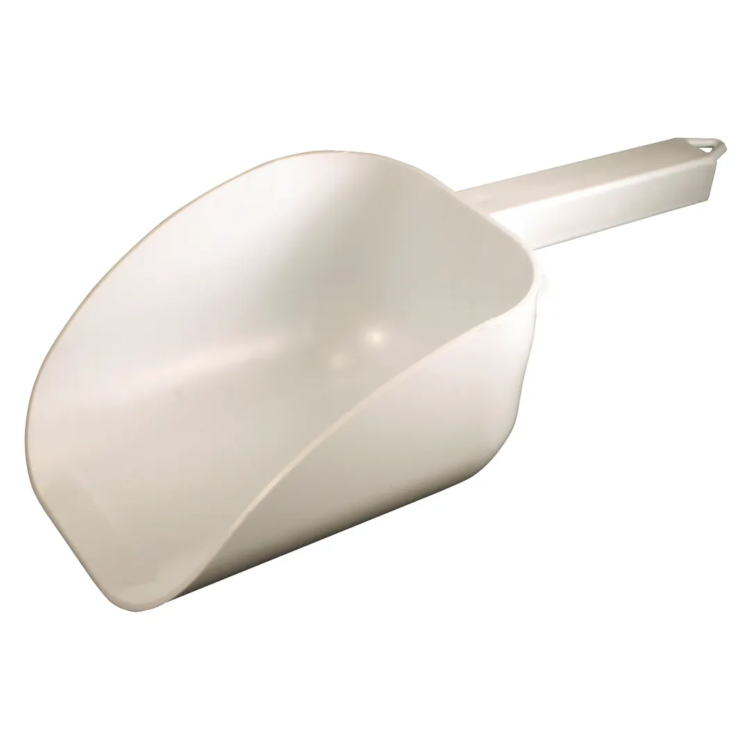 Winco CR-838W Bar Maid, 32Oz Scoop (White), Flat Bowl, Hook Handle, Polystyrene