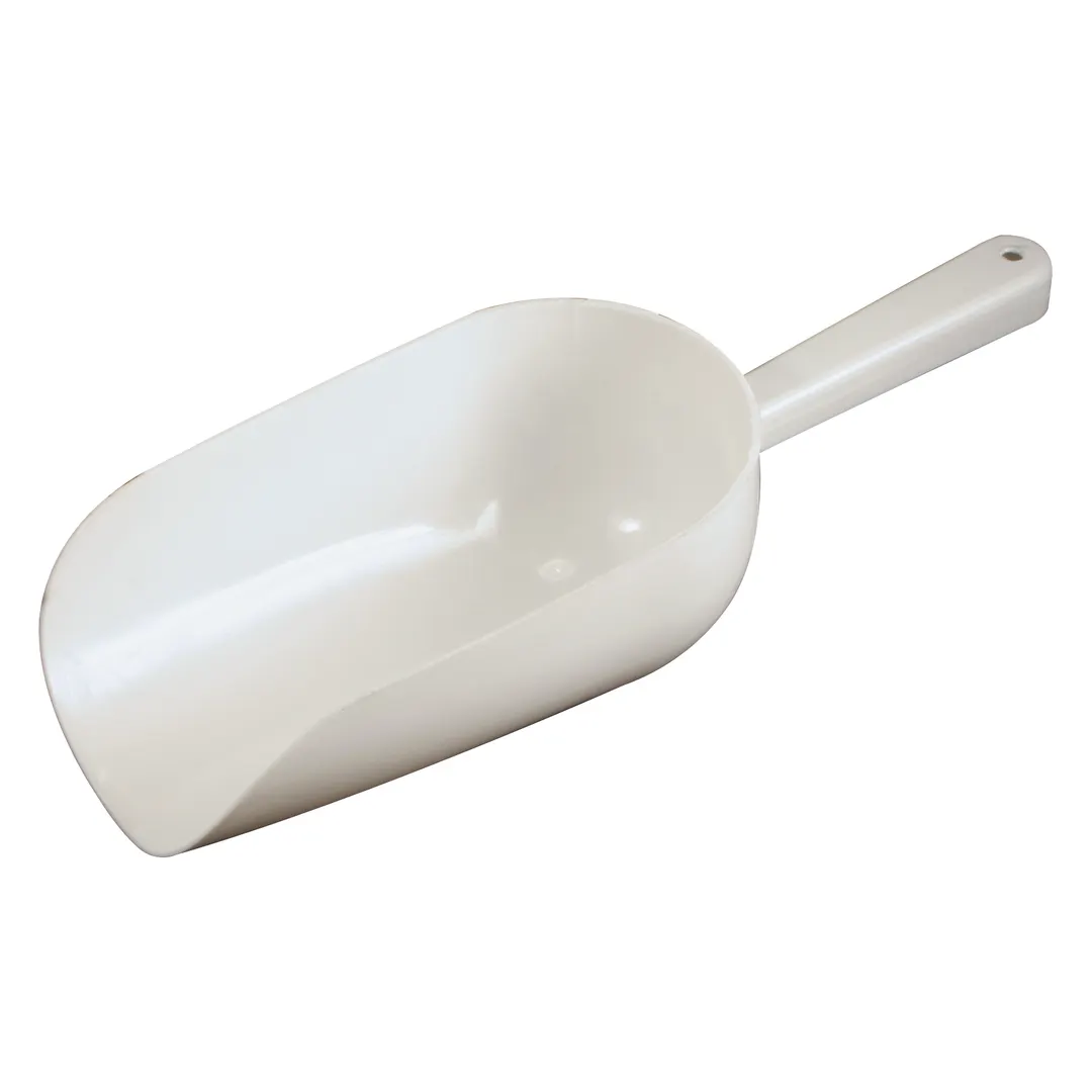 Winco CR-840W Bar Maid, 16Oz Scoop (White), Round Bowl, Hole Handle
