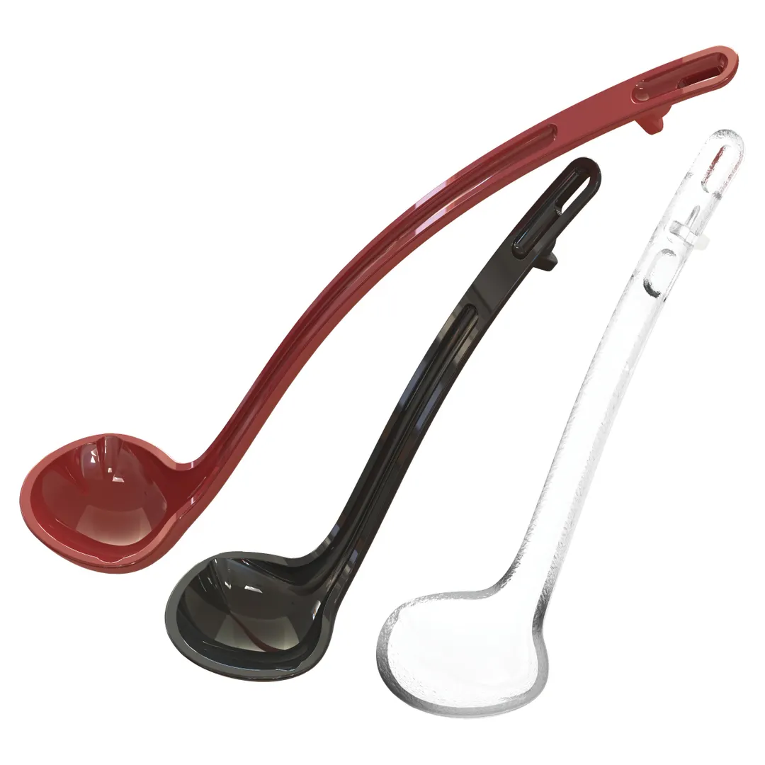 Winco CVLD-13C Clear 13" Polycarbonate 1 oz. Serving Ladle