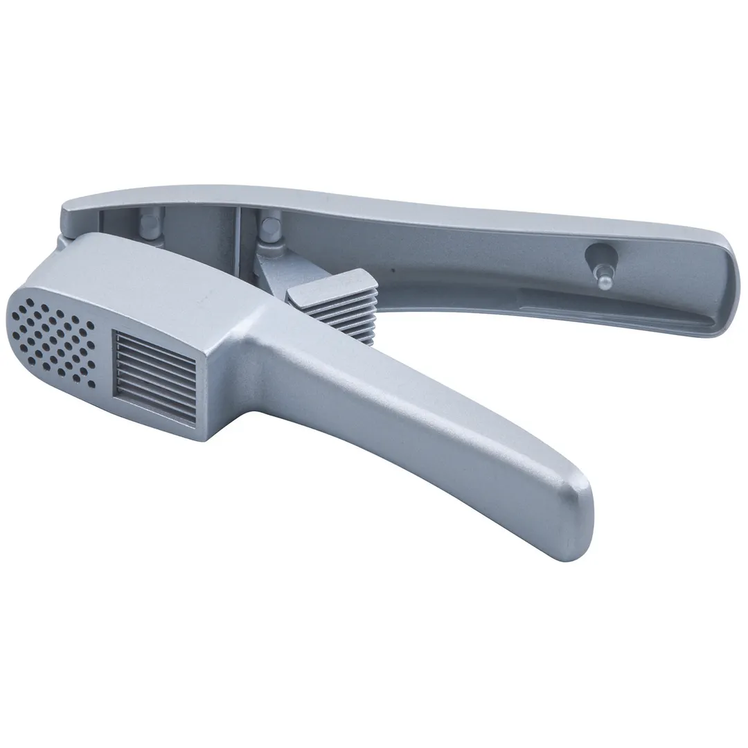 Winco GP-2 7.5" Garlic Press and Slicer, Non-Stick Coating