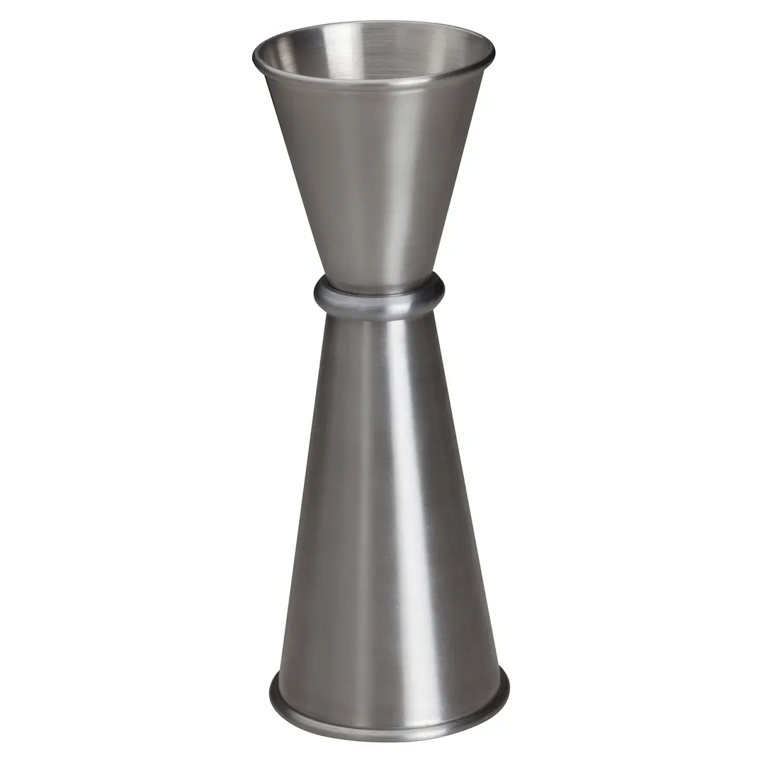 Winco J-9 1 oz. & 2 oz. Japanese-Style Stainless Steel Jigger