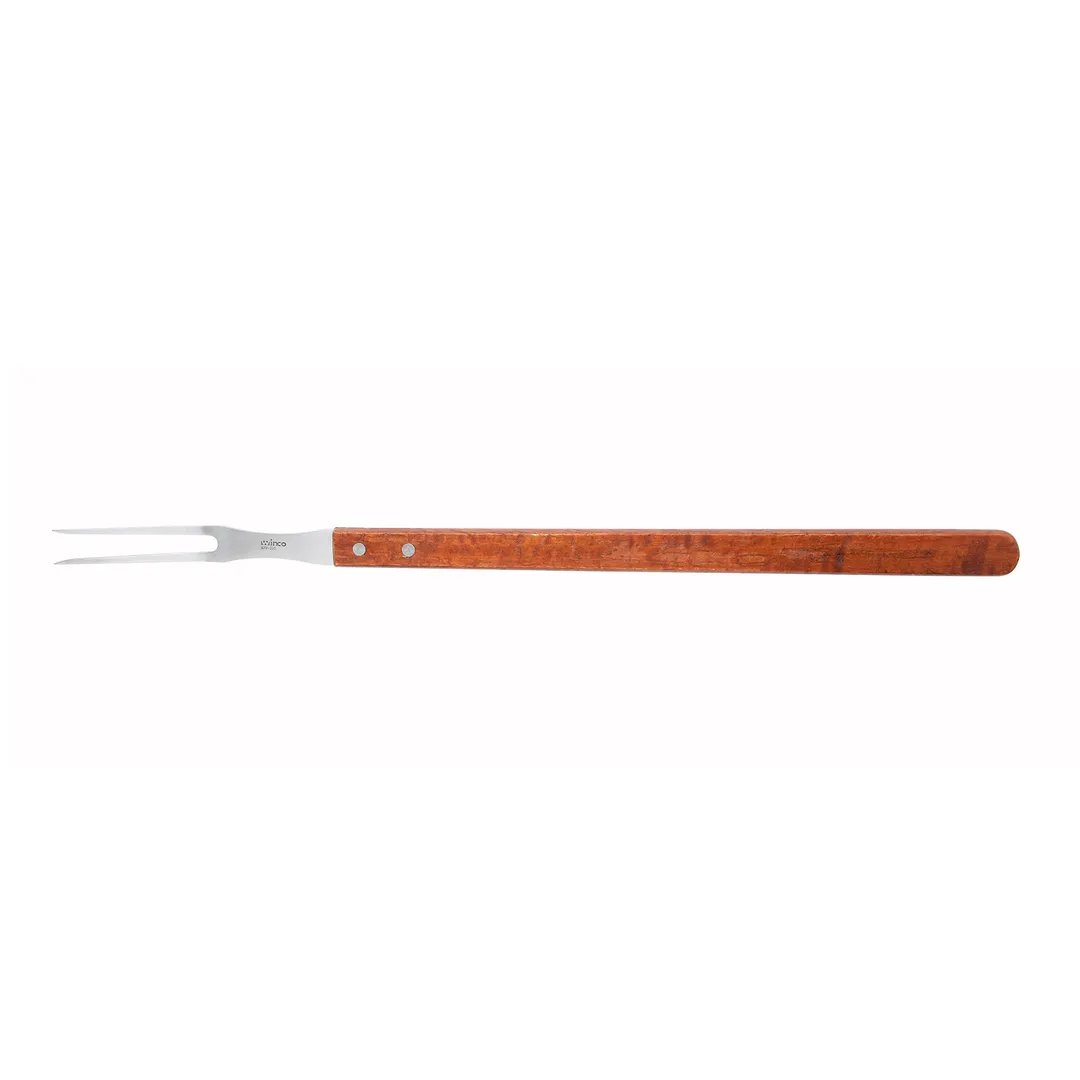 Winco KPF-210 21" Pot Fork with Wood Handle