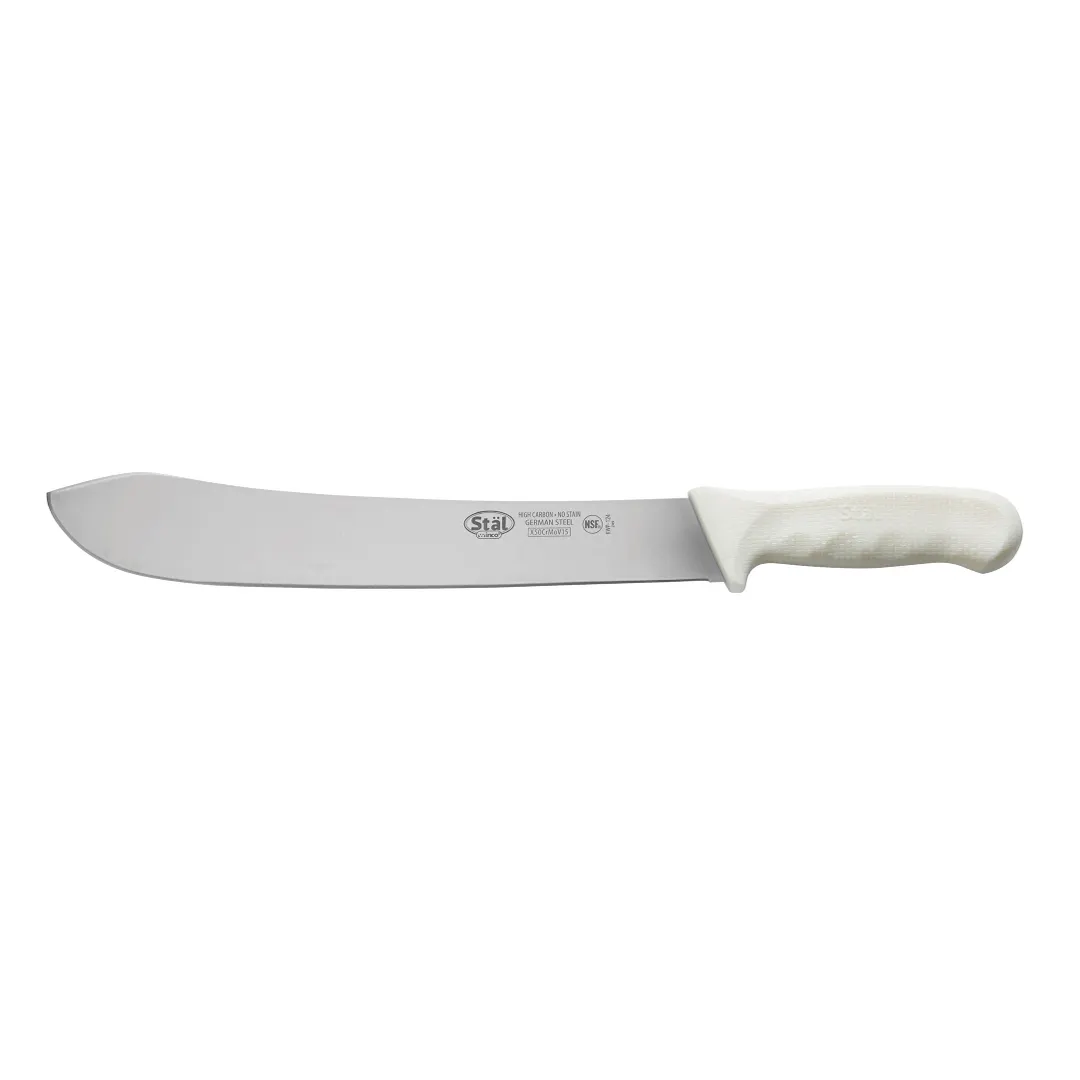 Winco KWP-124 12" Blade High Carbon German Steel Butcher Knife