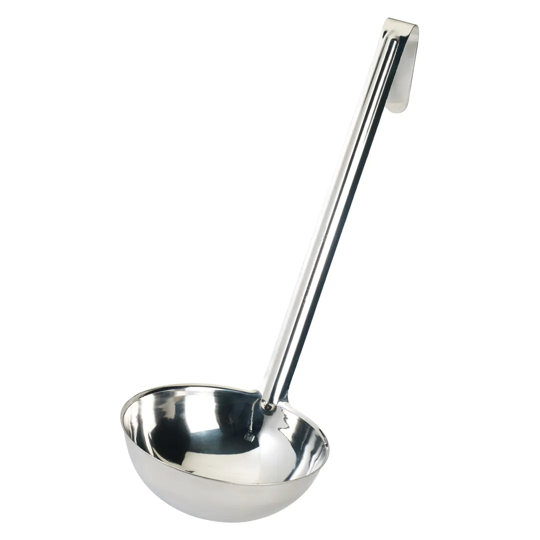 Winco LDI-24 Stainless Steel 24 oz. One Piece Ladle