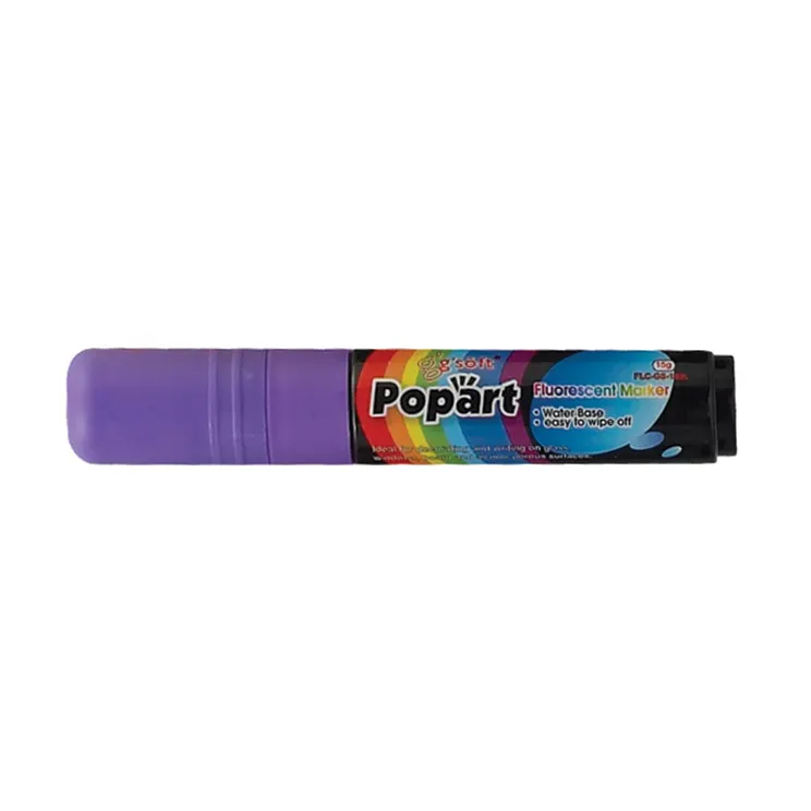 Winco MBPM-U Neon Purple Deluxe Plus Marker - 15G Ink Capacity