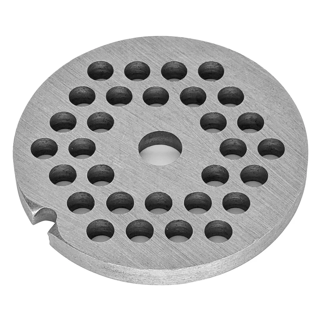 Winco MG-1014 Meat Grinder Plate #10 1/4" (6mm) Iron, Fits MG-10, Heavy Duty Food Prep Accessory