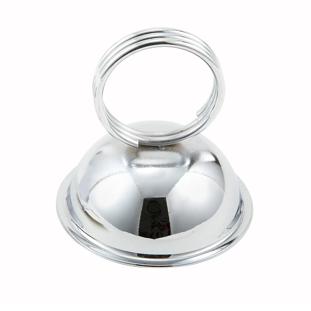 Winco MH-2 Round Menu Holder, 2½" x 2⅓" Ring Type, Stainless Steel, 3" Height, 1‑4" Dia – 1 Dozen