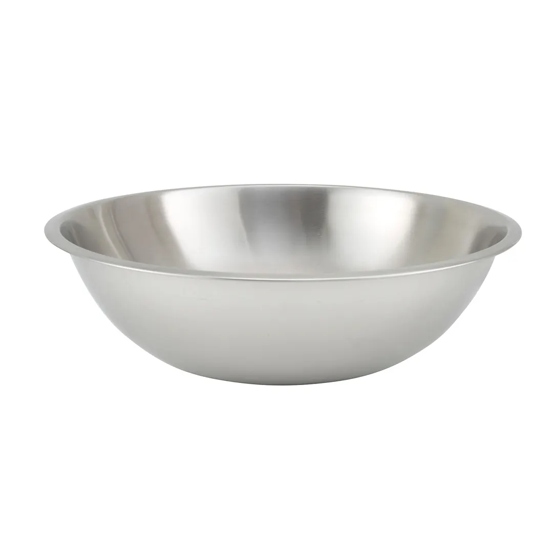 Winco MXHV-2000 20 Qt. Stainless Steel Mixing Bowl - Heavyweight / Round