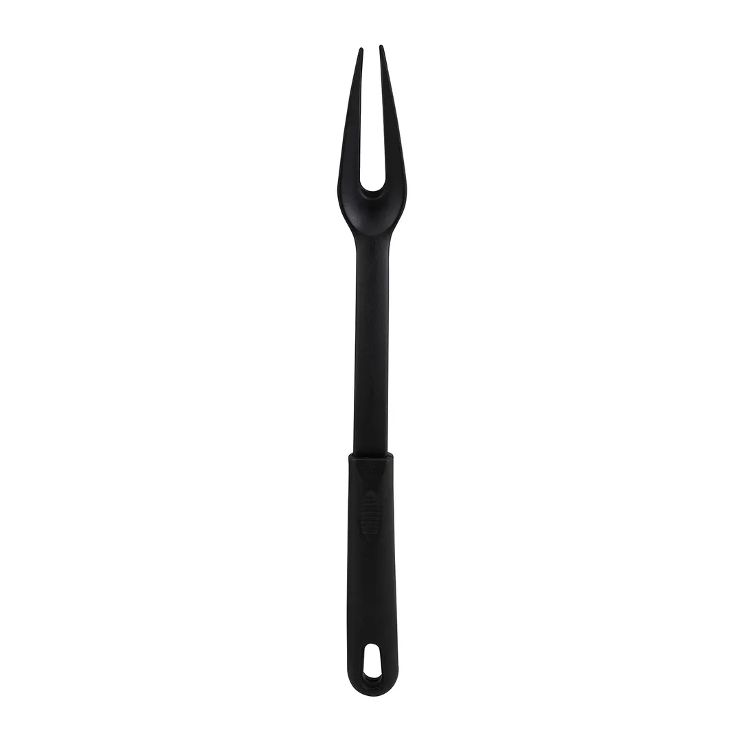Winco NC-PF2 Black 2 Prong Nylon 12" Cooks Fork, Black