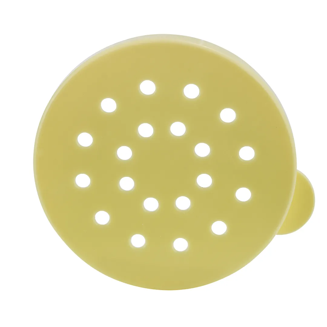 Winco PDG-YL Dredge Lid, 10 oz Yellow Polycarbonate Top for PDG-10 & PDG-10AC NSF Certified - 6/Pack