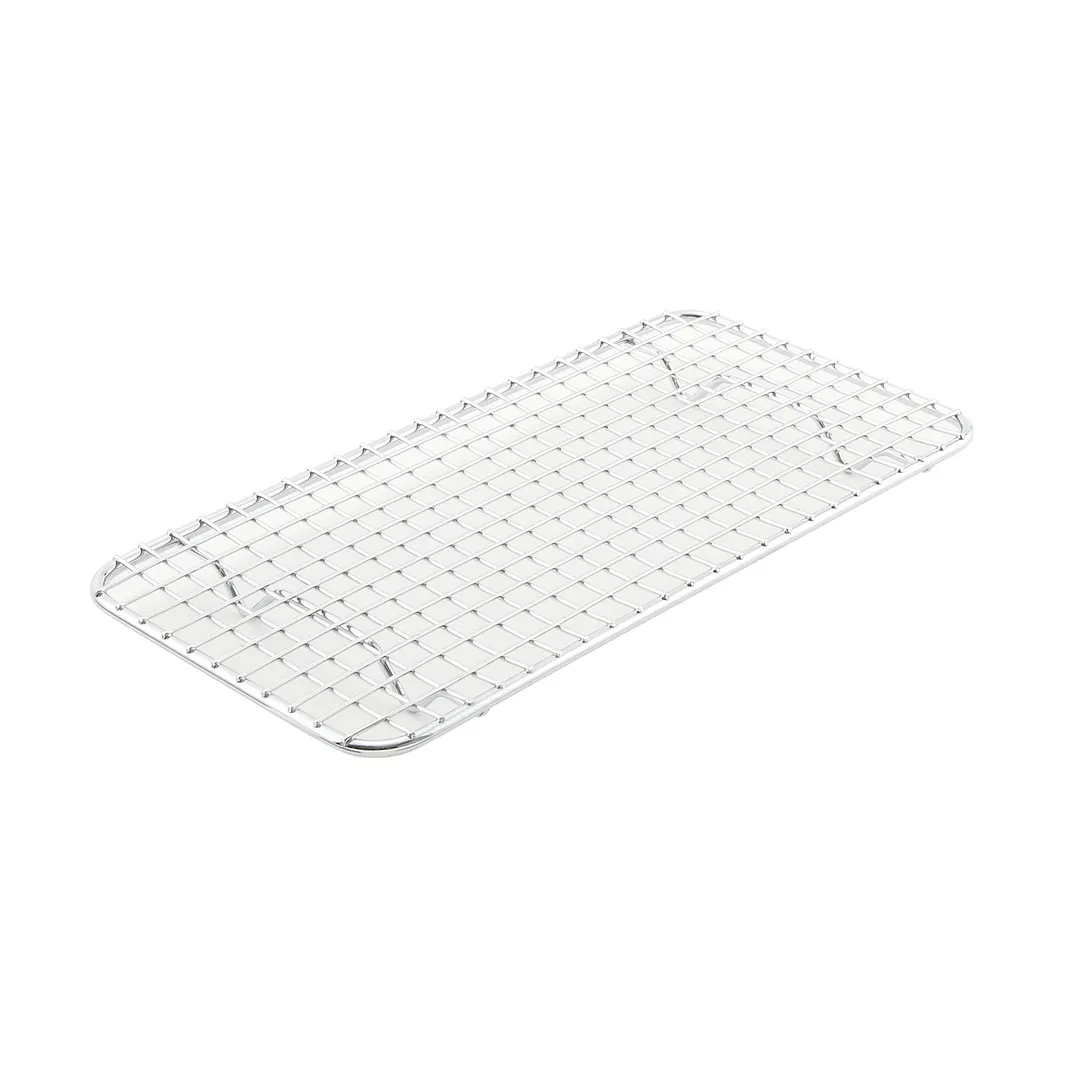 Winco PGW-510 Wire Pan Grate, 5" X 10-1/2", 1/3 Size, Rectangular, Chrome-Plated