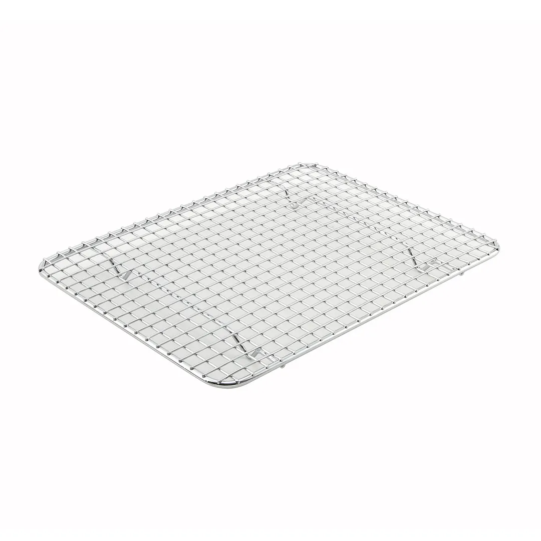 Winco PGW-810 Wire Pan Grate, 8" X 10", 1/2 Size, Rectangular, Chrome-Plated